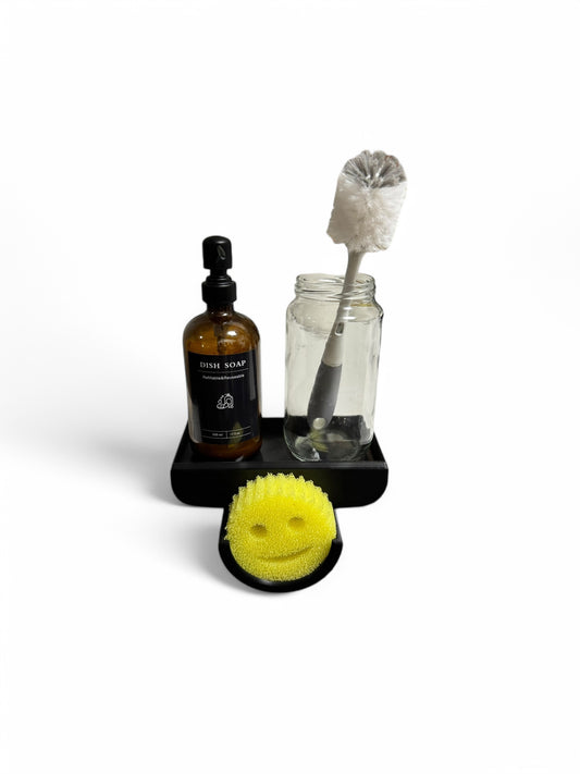 Soap tray and sponge holster