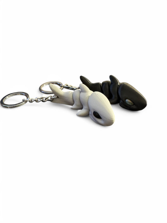 Magnetic Articulating Shark Keychain